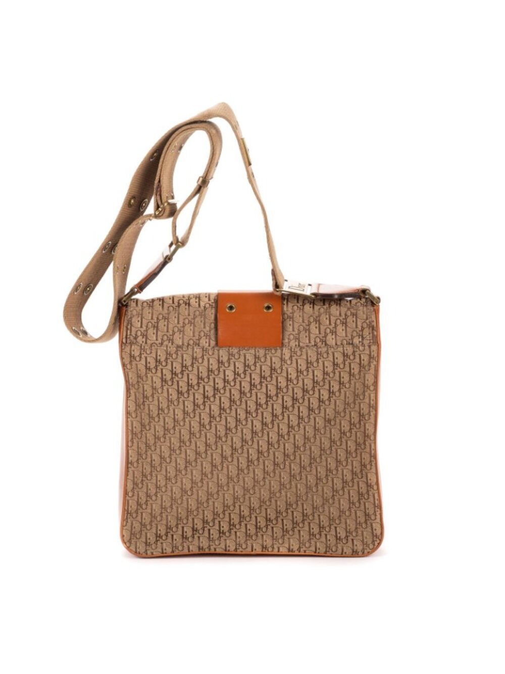 Dior Star Chain Crossbody Brown Beige Trotter Pattern Canvas - Picture 5 of 10
